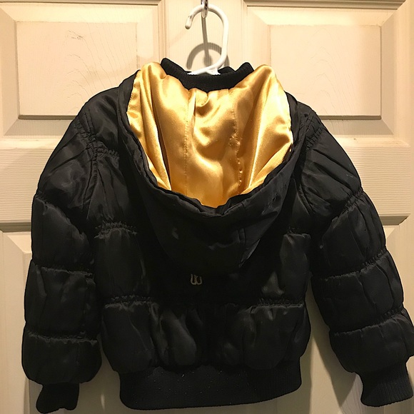 Kids Baby Phat Puffer Jacket With Gold Lining - Picture 3 of 3